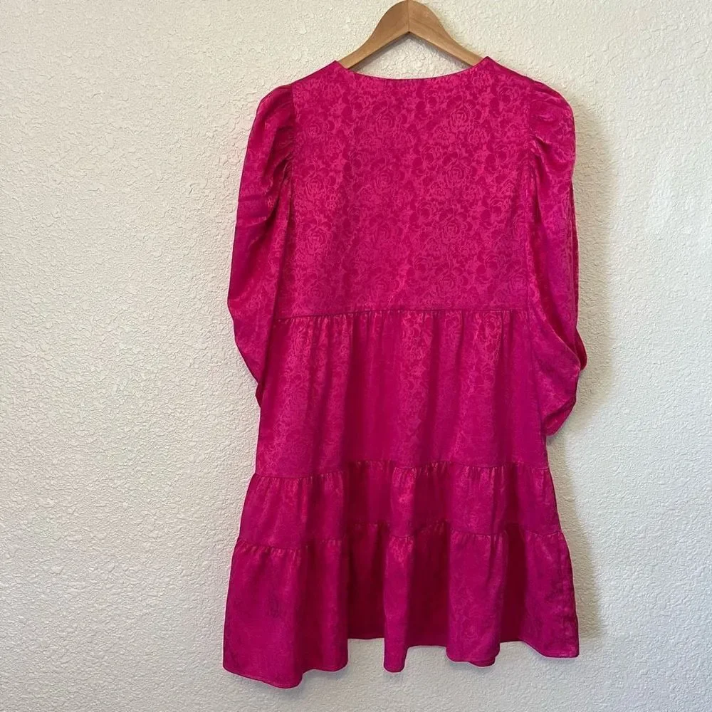 CROSBY by Mollie Burch Bissy Dress Magenta Magic Women’s Medium - Picture 4 of 6